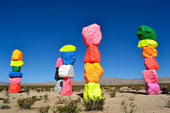 Colorful rocks, arranged, landscape HD wallpaper