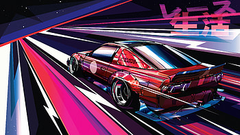 Rocket Bunny 180 Sx, cars, artist, artwork, digital-art HD wallpaper