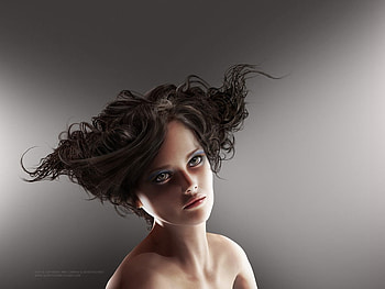 people_fashion, lady, fashion, eyes, face, models, people, hair HD wallpaper