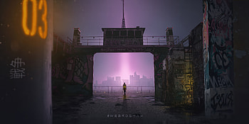The Lone Hood A Boy In The Modern World, alone, artist, artwork, digital-art, deviantart HD wallpaper