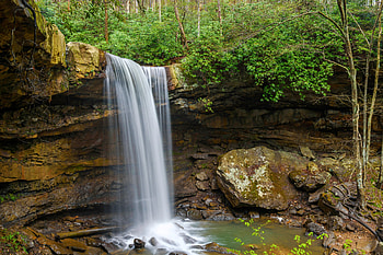 Cucumber Waterfall, Pennsylvania, waterfall, nature, cliff, usa HD wallpaper