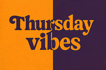 Thursday Vibes —, Typography, Poster HD wallpaper