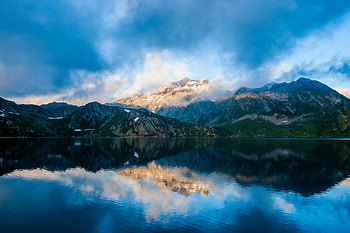 Nature, Sky, Mountains, Lake, Fog HD wallpaper