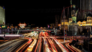 Las Vegas, Time lapse graphy, Ultra background, Travel destination HD wallpaper