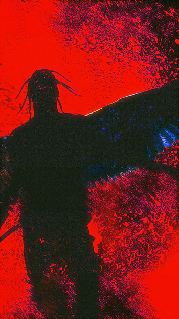 Travis Scott, art, tints and shades HD phone wallpaper