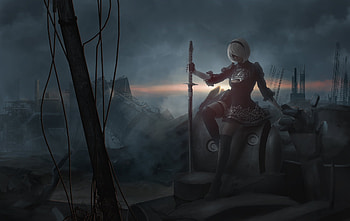 Nier Automata , nier-automata, 2017-games, games, artwork HD wallpaper