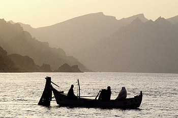 People, Nature, Water, Mountains, Asia, Lake, Fog, Boat HD wallpaper