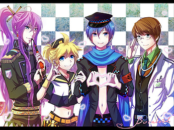 Vocaloid guys, sexy, cute, kaito, vocaloid, boys, anime, kamui gakupo, hiyama kiyoteru, kagamine len HD wallpaper