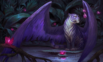 Tiger With Wings, tiger, animals, artist, digital-art, artwork, deviantart HD wallpaper