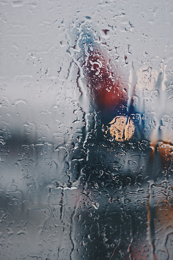 Rain, Drops, Macro, Wet, Glass HD phone wallpaper