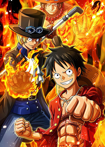 Luffy Sabo Ace, Kid Luffy Ace Sabo HD phone wallpaper
