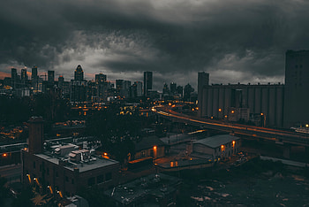 Cloudy Evening Montreal Skycrapper Building, skycrapper, building, graphy HD wallpaper