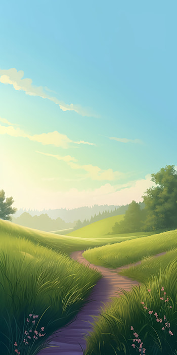 AI Artistic Pathway: Serene , AI Art, artistic, path HD phone wallpaper
