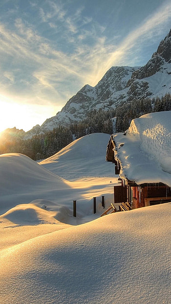 Snow, Winter HD phone wallpaper