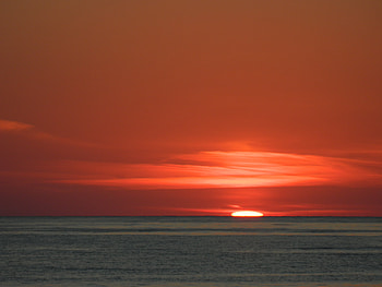 Landscape, Sunset, Sky, Sea, Sun HD wallpaper