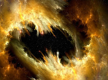 Space swirl, white, stars, gold, orange, beauty, swirl, green, clouds, space HD wallpaper