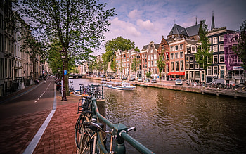 Amsterdam cityscape, , Urban scenery, Dutch architecture HD wallpaper