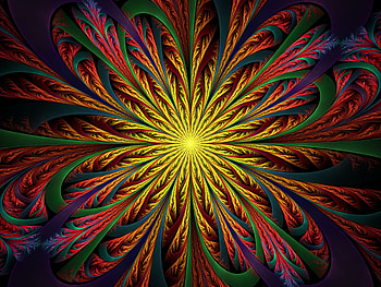 Abstract, Bright, Multicolored, Motley, Pattern, Fractal, Intricate, Confused HD wallpaper