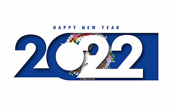 Happy New Year 2022 Northern Mariana Islands, white background, Northern Mariana Islands 2022, Northern Mariana Islands 2022 New Year, 2022 concepts, Northern Mariana Islands, Flag of Northern Mariana Islands HD wallpaper