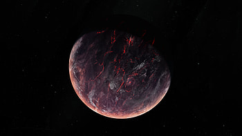 Volcanic Planet , planet, digital-universe, artist, artwork, digital-art HD wallpaper