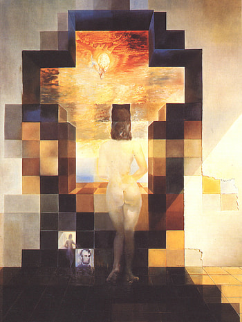 previous salvador dali . Gala Looking At The Mediterranean Sea With Abraham Lincoln HD phone wallpaper