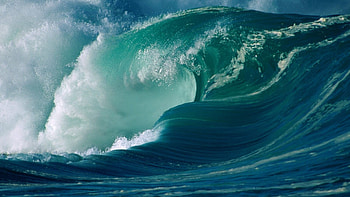wave, elements, stream, ocean, hawaii HD wallpaper