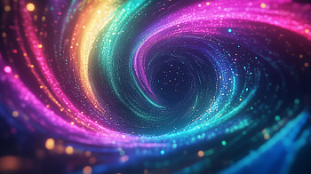 Vibrant Rainbow Swirl: A Colorful, colorful, swirl, rainbow, circle HD wallpaper