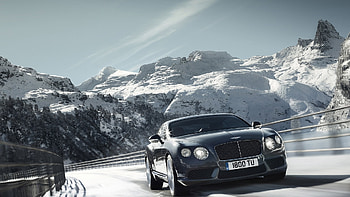 Transport, Landscape, Auto, Mountains, Snow HD wallpaper