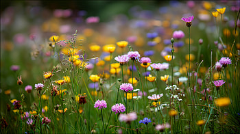 Meadow in Bloom — Wildflower, nature, wildflower, meadow, clover HD wallpaper