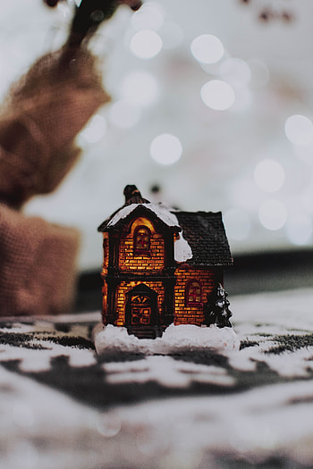 Holidays, Toy, Small House, Lodge, Decoration, Decorative, Handmade, Craft HD phone wallpaper