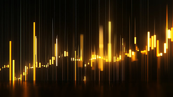 Golden Light: Stock Market Chart, yellow, Stock Market, stock market chart, light HD wallpaper