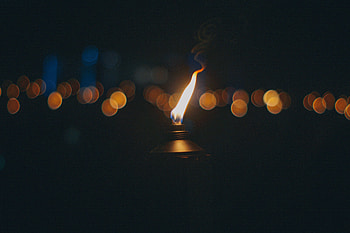 Fire, Dark, Glare, Wick, Torch HD wallpaper