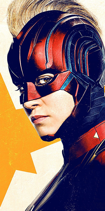 Brie Larson, movie, Captain Marvel HD phone wallpaper