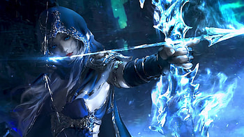 Ashe, League of Legends, Live , waifu HD wallpaper