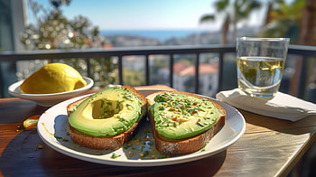Avocado on Toast, AI Art, food, avocado HD wallpaper