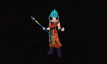 Priest Goku, minimal, dragon ball, art HD wallpaper