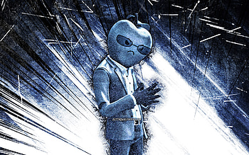 Tart Tycoon, grunge art, Fortnite Battle Royale, Fortnite characters, blue abstract rays, Tart Tycoon Skin, Fortnite, Tart Tycoon Fortnite HD wallpaper