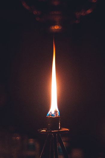 Fire, Dark, Flame, Wick HD phone wallpaper