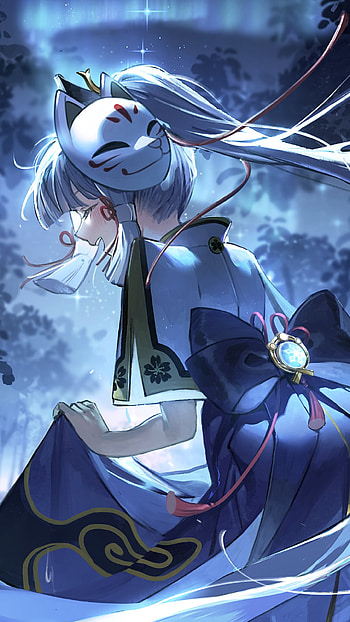 Kamisato Ayaka, Kamisato Ayaka (Genshin Impact), video game, Genshin Impact HD phone wallpaper