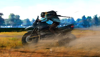 Pubg Guy On Bike, pubg, playerunknowns-battlegrounds, 2018-games, games HD wallpaper