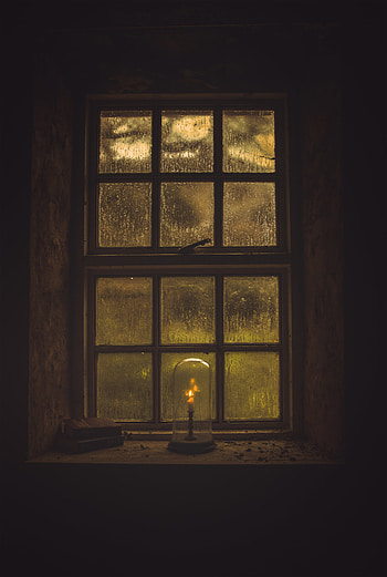 Dark, Window, Candle HD phone wallpaper