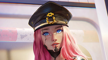 Ticket Girl , artist, artwork, digital-art, artstation HD wallpaper