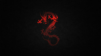 black red dragon HD wallpaper
