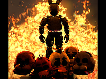 Springtrap's Inferno — Five Nights at Freddy's 3 |, Springtrap (Five Nights at Freddy's), video game, Five Nights at Freddy's 3, Five Nights at Freddy's HD wallpaper