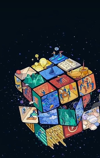 Rubiks cube, art, world, RubiksCube HD phone wallpaper