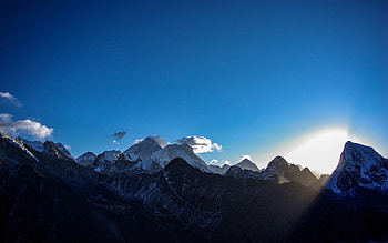 Landscape Early Morning Mountains Lights , mountains, landscape, nature HD wallpaper