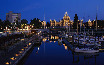 Cities, Yachts, Evening, Panorama HD wallpaper