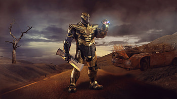 Thanos New, thanos, superheroes, digital-art, artwork, behance, supervillain HD wallpaper
