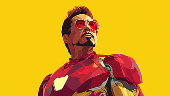 Iron Man Grounded Hero, iron-man, superheroes, artwork, art, digital-art, ai, yellow HD wallpaper