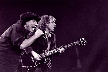 AC/DC, Rock Music, Dark Background, Band Logo HD wallpaper